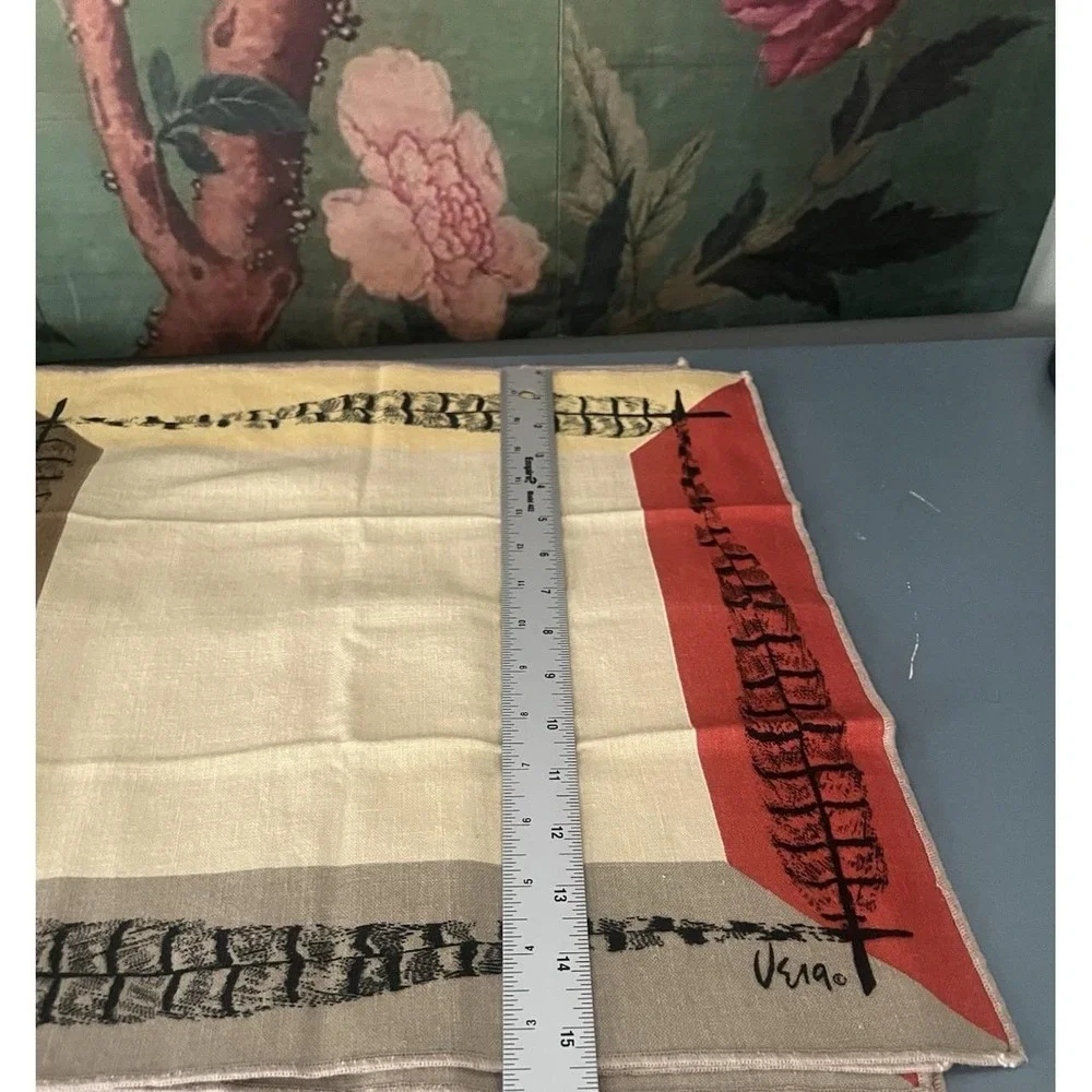 Vintage Vera Neumann Cloth Napkins Set of 4 MCM Abstract Linen 15